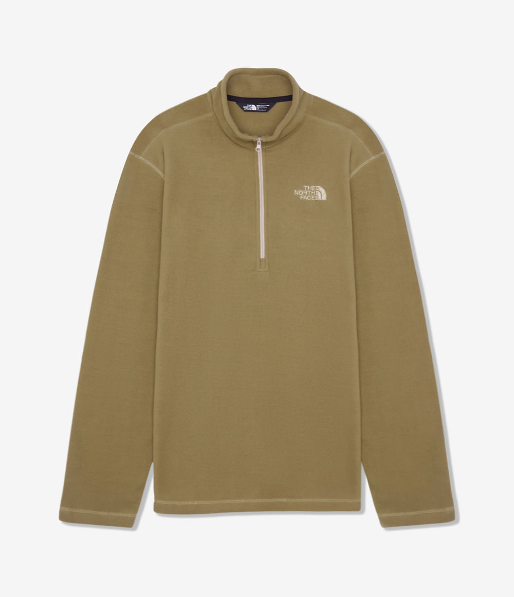 Fleece Masculino TKA 100 Glacier 1/4 Zip Utility Brown | The