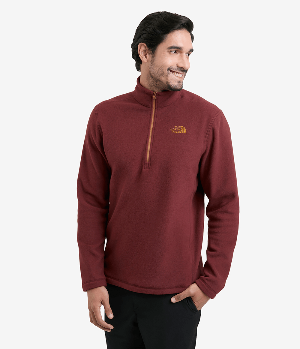 Fleece Masculino Glacier 1/4 Zip Sumac | The North Face