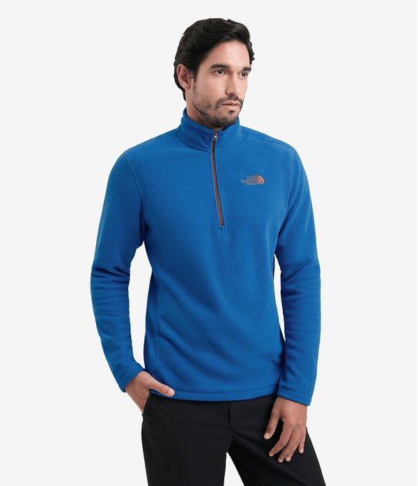 Fleece Masculino Glacier 1/4 Zip Hero Blue | The North Face