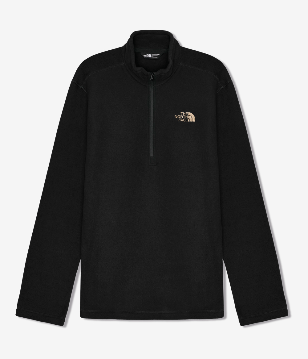 Fleece Masculino Glacier 1/4 Zip Preto | The North Face