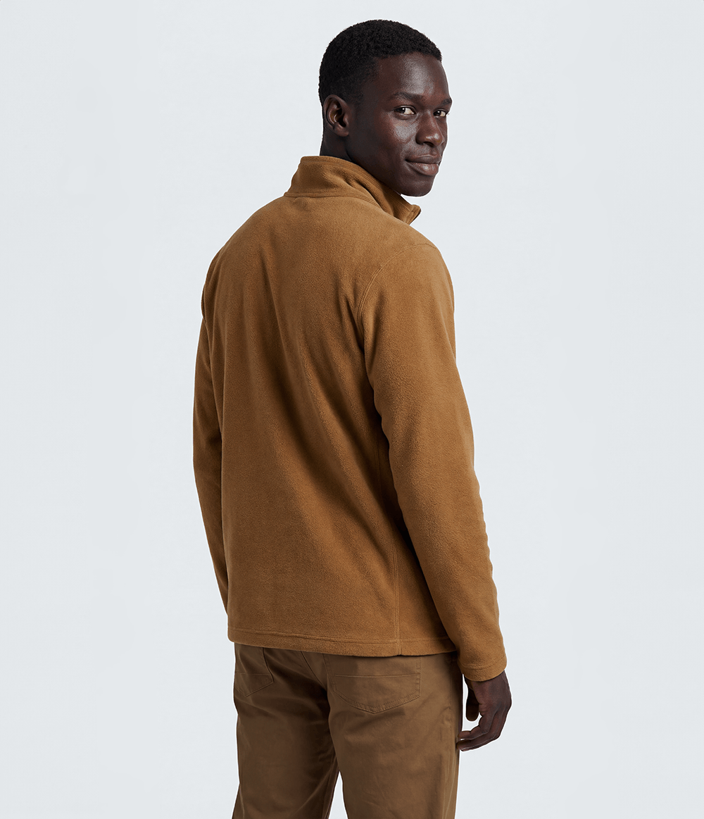 Fleece Masculino Glacier 1/4 Zip Burnt Umber | The North Face