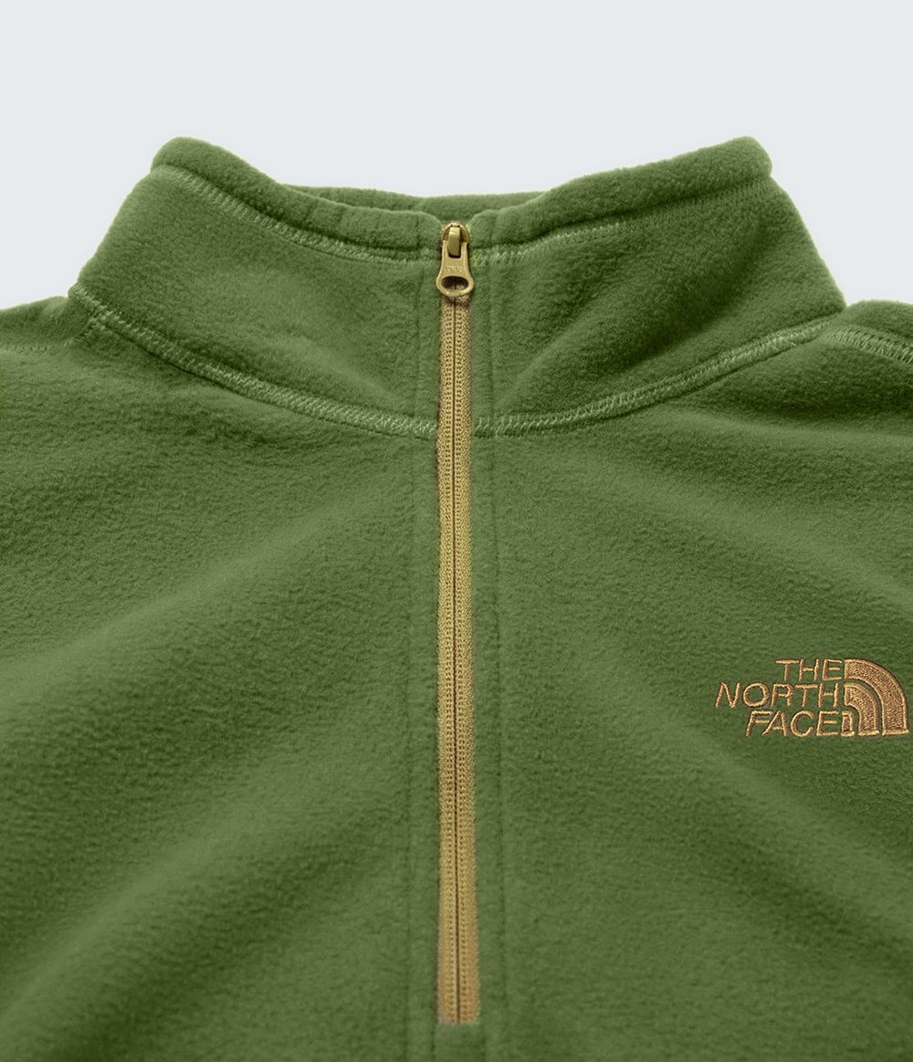 Fleece Masculino Glacier 1/4 Zip Woodland Green | The North Face
