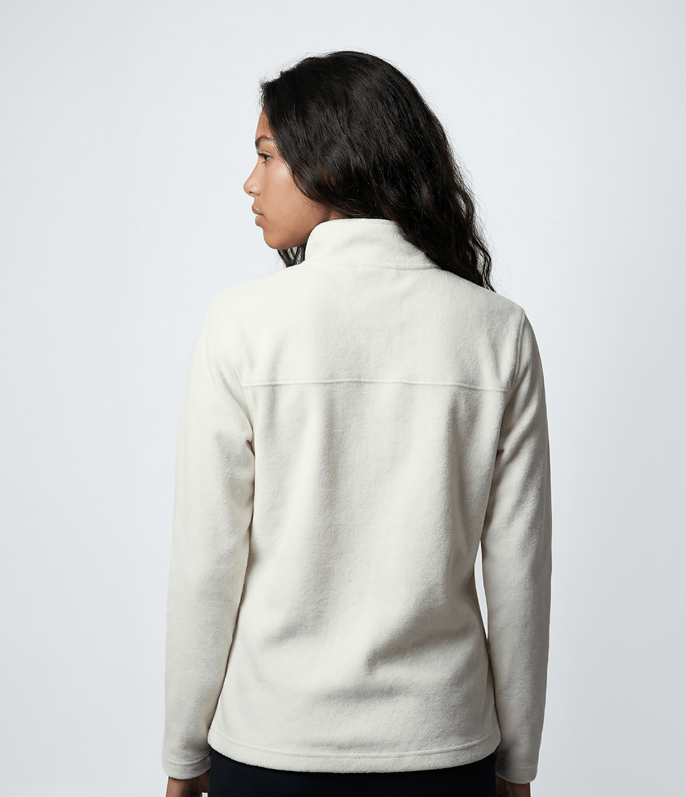 Fleece Feminino Glacier Full Zip White Dune | The North Face
