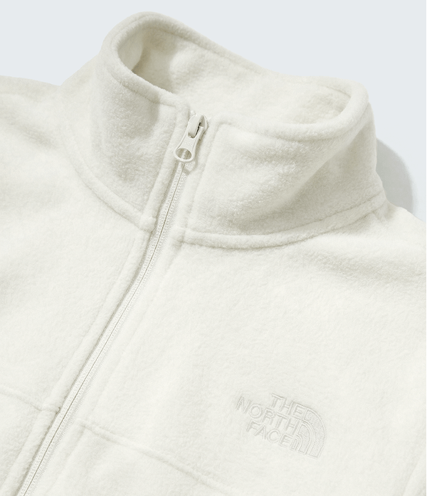 Fleece Feminino Glacier Full Zip White Dune | The North Face