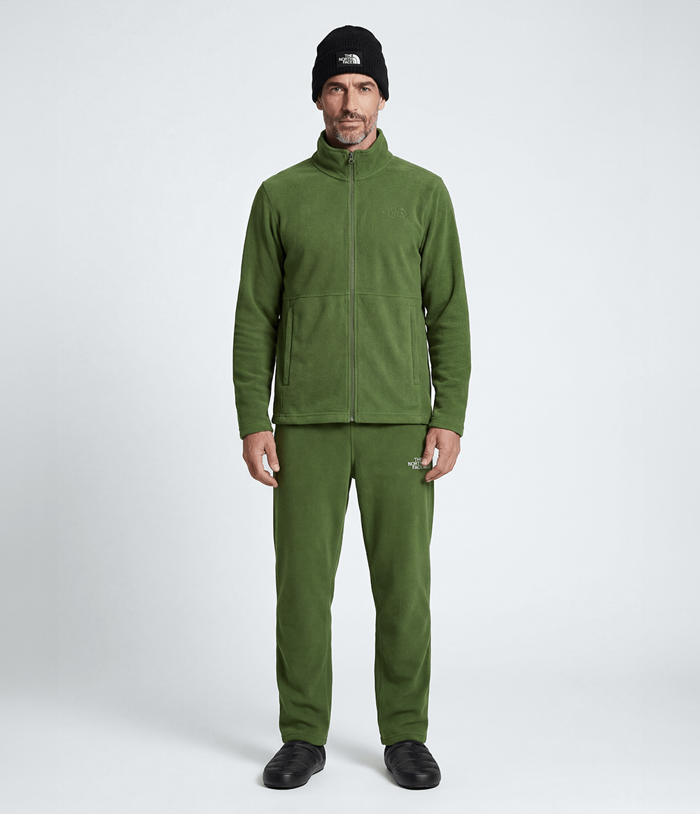 Fleece Masculino Glacier Full Zip Woodland Green | The North Face