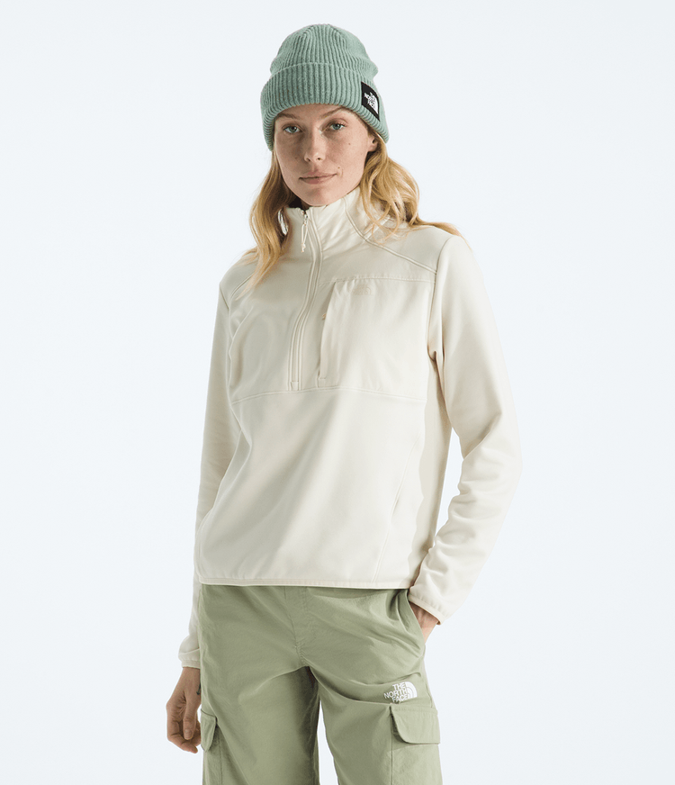 fleece-feminino-tnf-performance-fleece-1-4-zip-white-dune-p