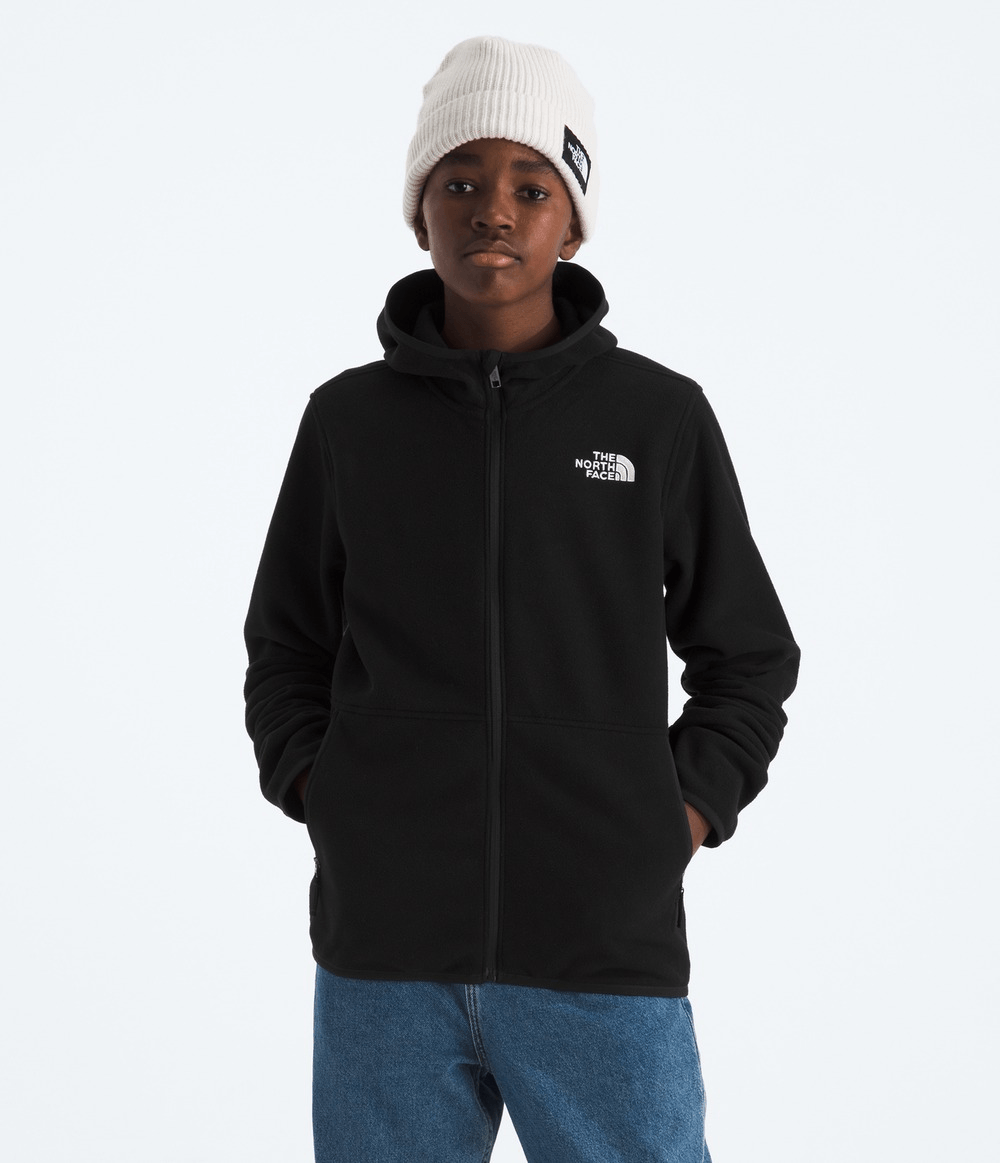 Fleece Infantil Teen Glacier Full Zip Hoodie TNF Black | The North