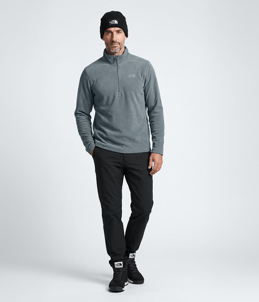Fleece Masculino Glacier 1/4 Zip Smoked Pearl | The North Face
