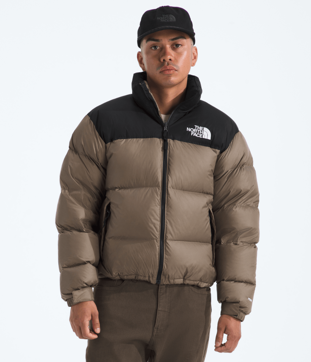Jaqueta Masculina 1996 Retro Nuptse Mocha Brown/TNF Black | The