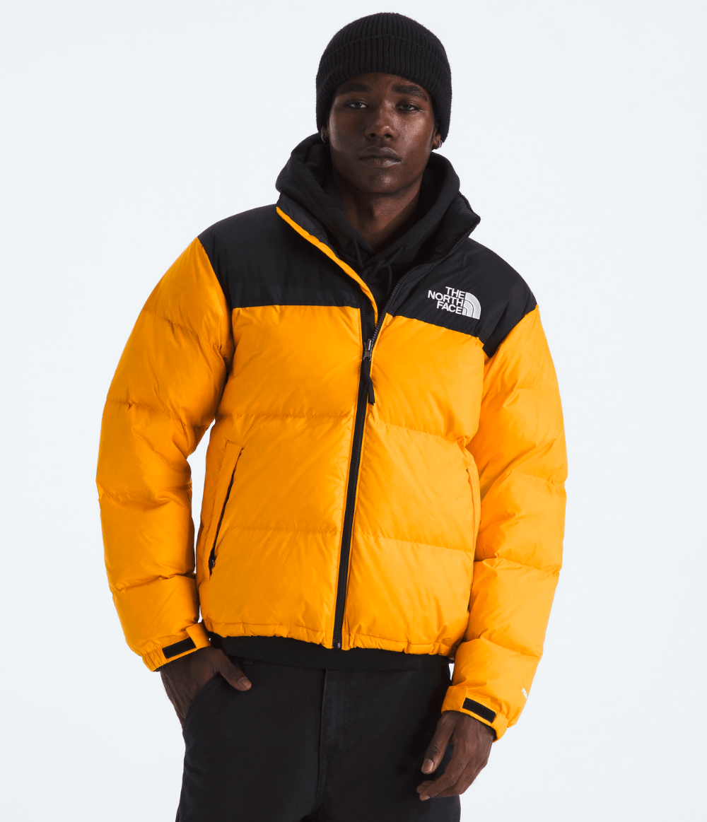 Jaqueta Masculina 1996 Retro Nuptse Summit Gold/TNF Black | The
